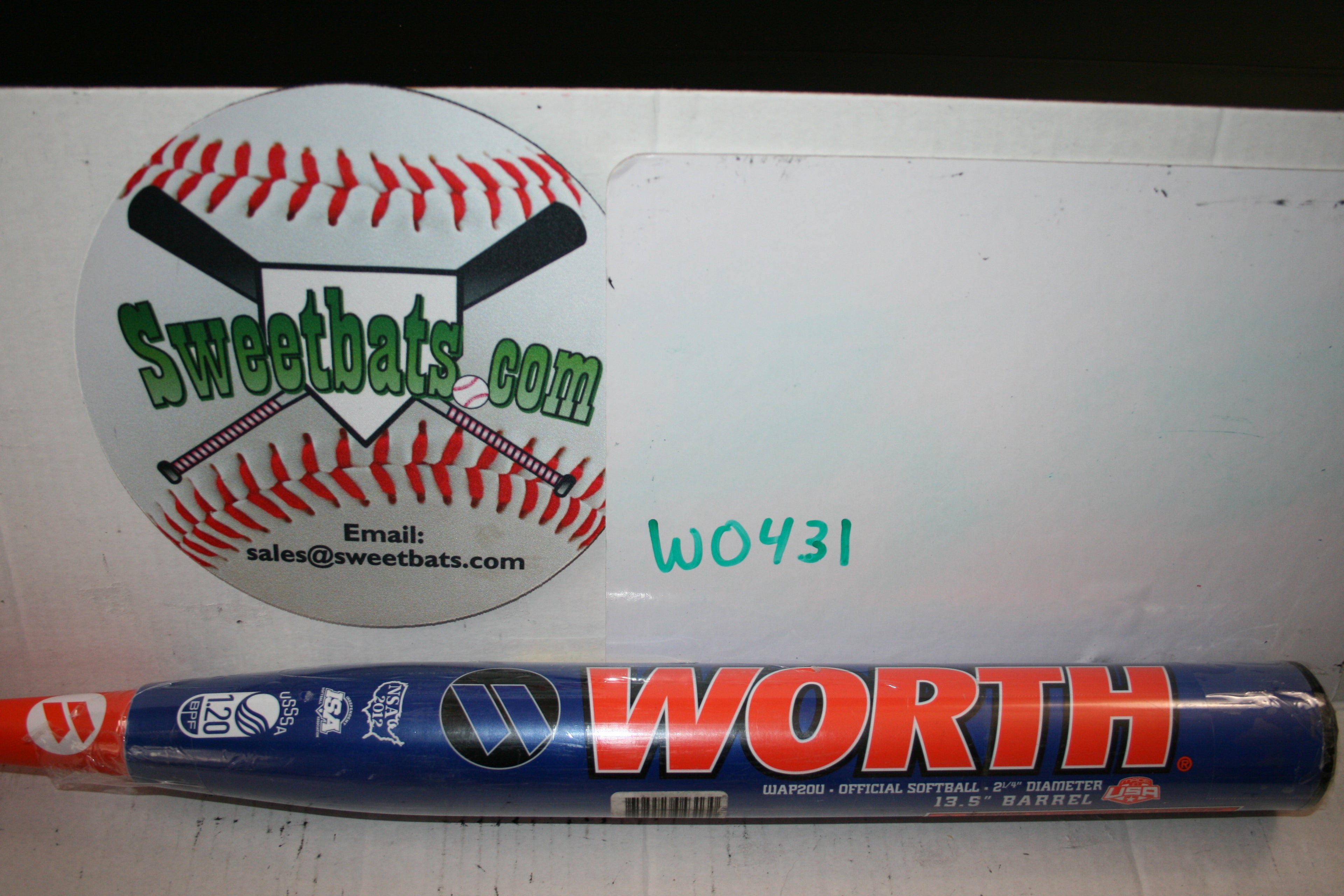 NIW NEW 2020 Worth MENES XXL PURCELL USSSA 220 Slowpitch Softball bat WAP20U 12.5" barrel