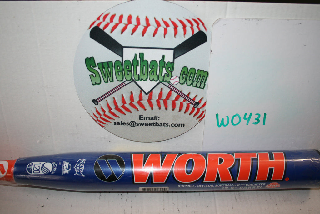 NIW NEW 2020 Worth MENES XXL PURCELL USSSA 220 Slowpitch Softball bat WAP20U 12.5" barrel