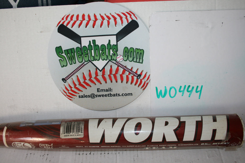 Worth TEAM 454 SB45US USSSA 220 NSA Softball Bat NIW New RELOAD END LOAD Endload SLOWPITCH