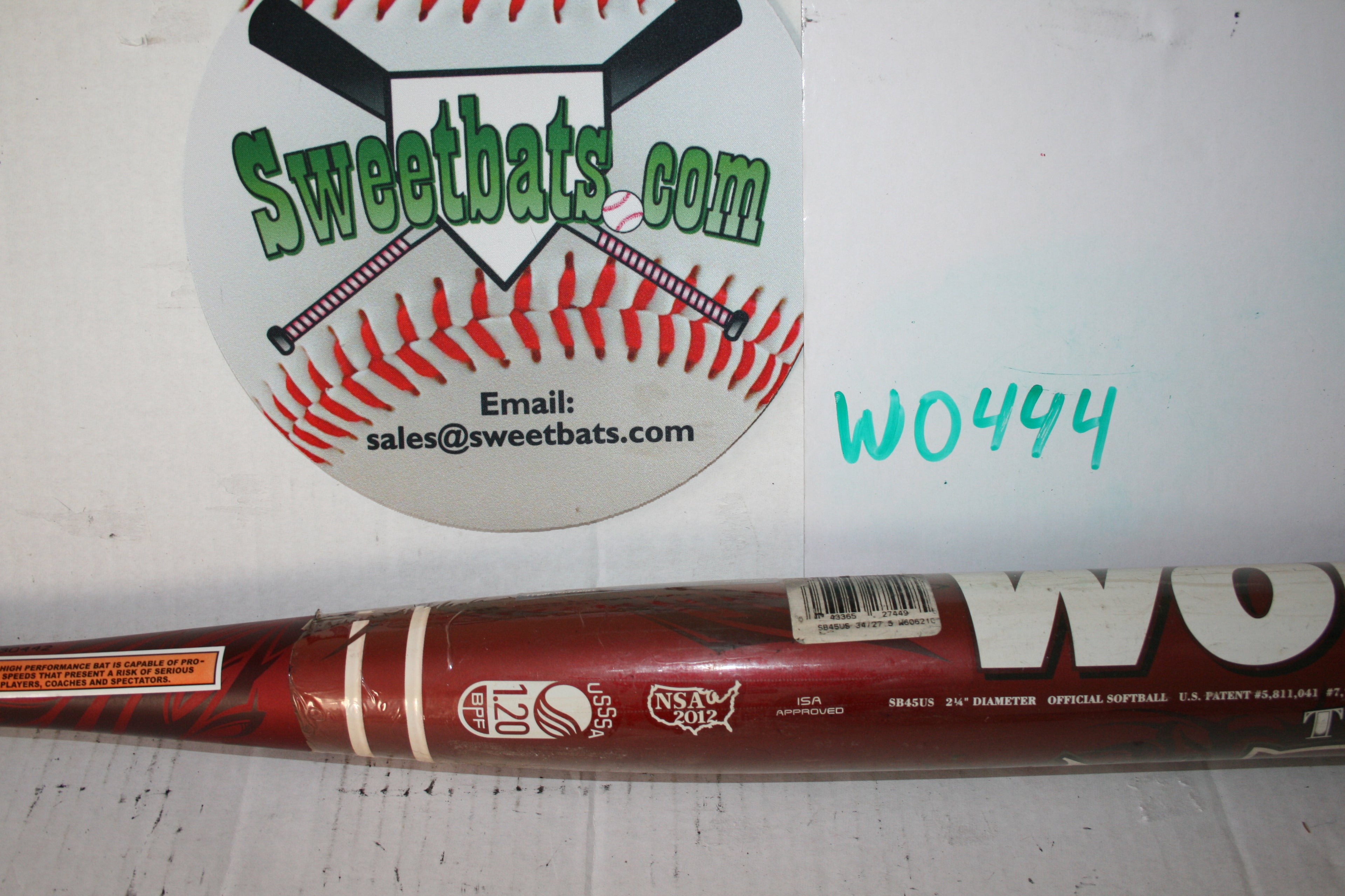 Worth TEAM 454 SB45US USSSA 220 NSA Softball Bat NIW New RELOAD END LOAD Endload SLOWPITCH