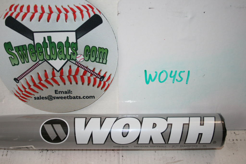 NIW 2023 Senior Worth Krecher GAMER Slowpitch Softball Bat WSS3KGL SSUSA XL