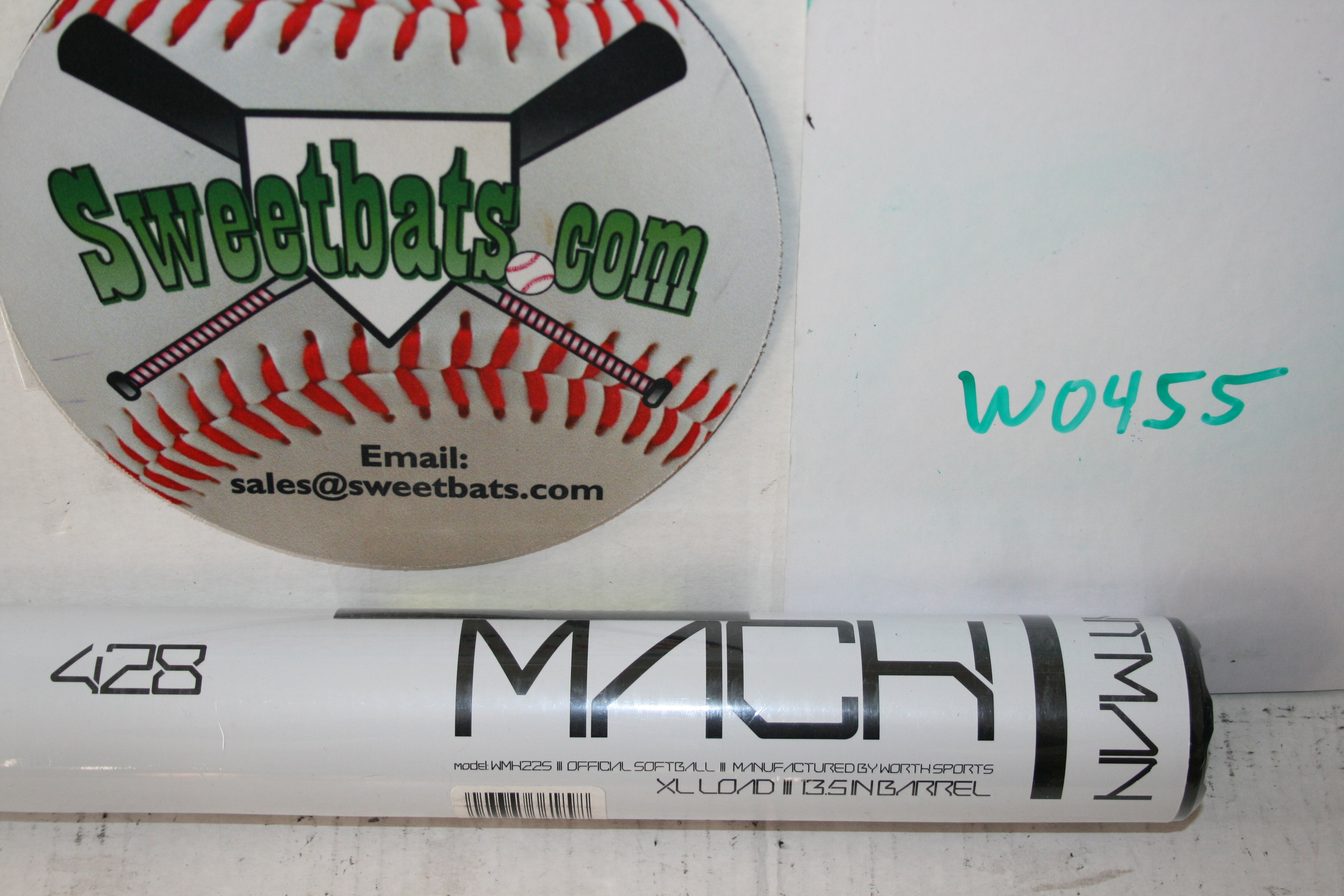 NEW NIW Worth HITMAN Mach 1 428 Senior Slowptich Softball Bat 26 WMH22S SSUSA 13