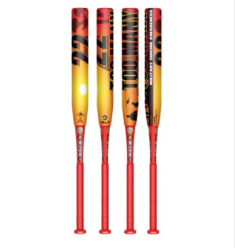 2025 ANARCHY 22 A DAY TOO MANY  12" Senior Softball Bat .5 EL ASP4TF25S Suicide Awareness SSUSA