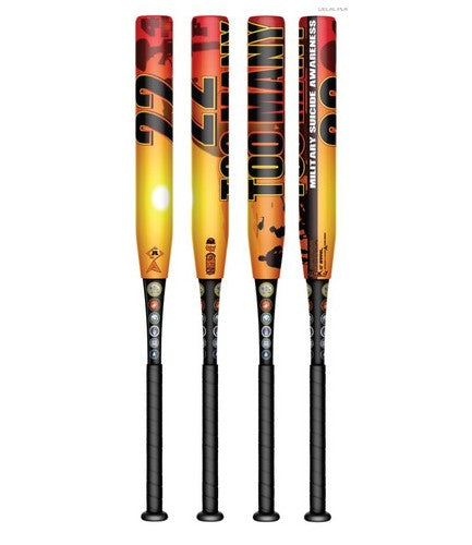 2025 ANARCHY 22 A DAY TOO MANY 12" USSSA Softball Bat .5 EL ASP4TF25U-12 Suicide Awareness