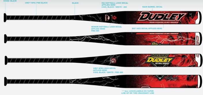 2025 Dudley Team Mastery REVELATION End-Loaded SSUSA Senior Slowpitch Softball Bat: SRMASTR