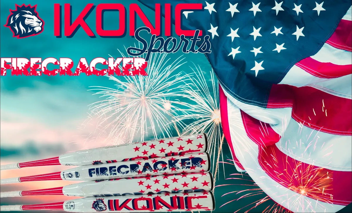 Ikonic Firecracker Senior Softball Bat 13" SSUSA 2 piece Balanced 1.21 BPF