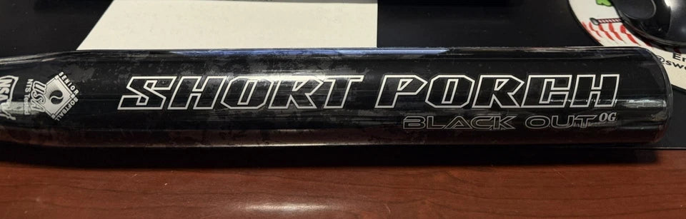 Short Porch Wig Popper Blackout OG 2 pc Senior Slowpitch Velasquez Bat SSUSA