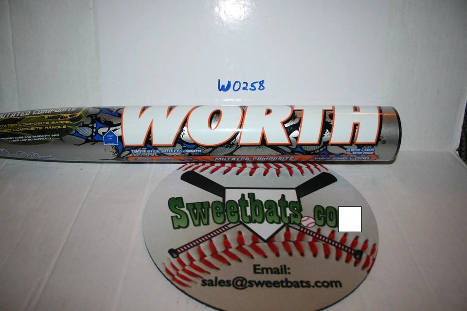 2010 34 28 Worth Team Resmondo Mutant softball bat SBM54R Max END LOAD USSSA 220